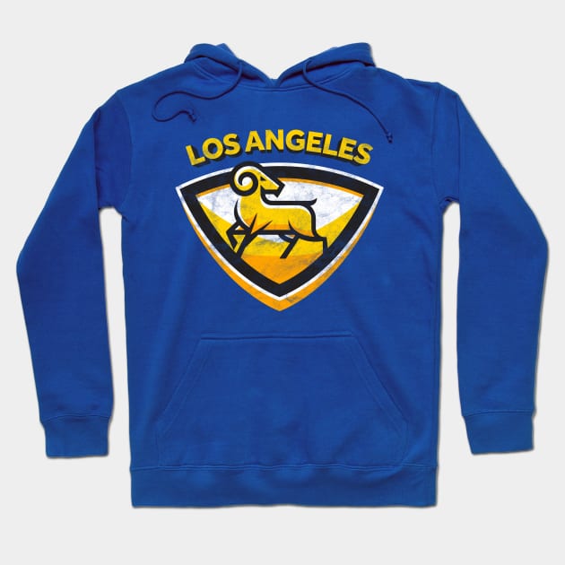 Cool Modern Los Angeles team Party Tailgate Sunday Football Hoodie by BooTeeQue